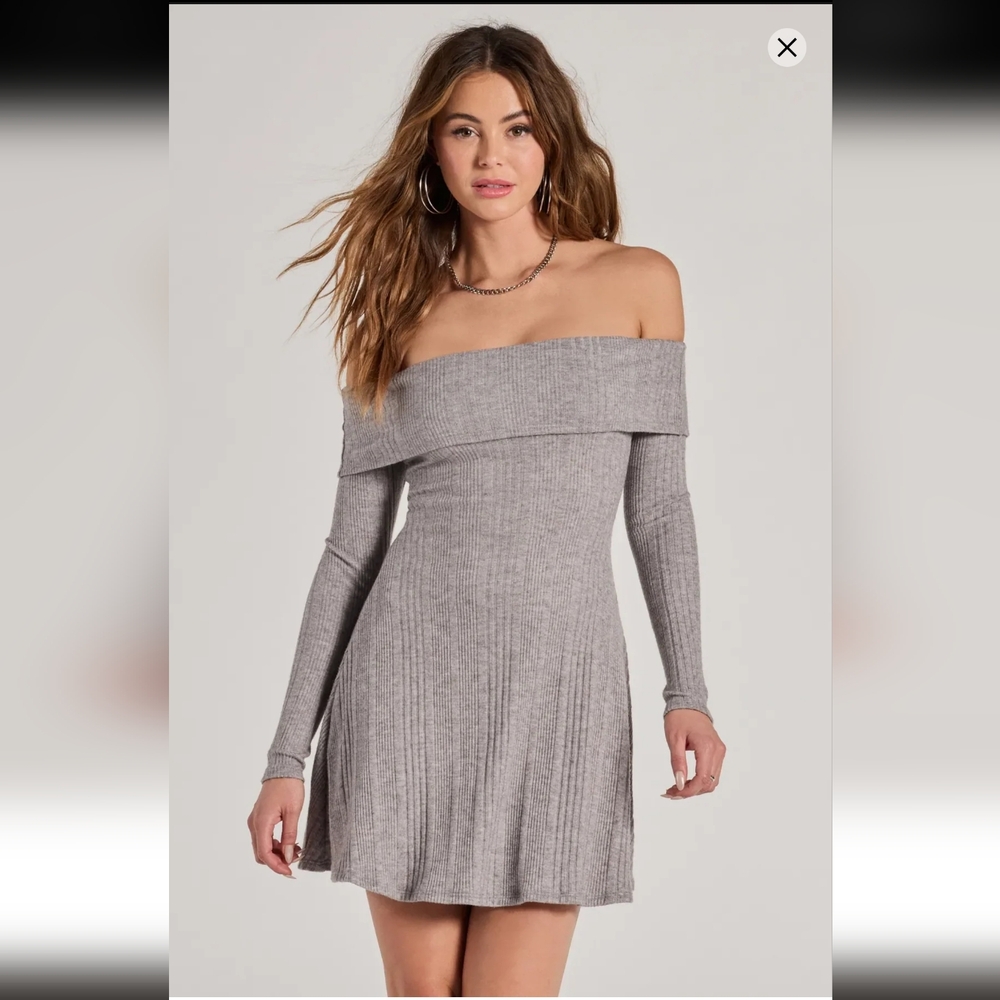 NWOT Windsor Grey Mini Dress